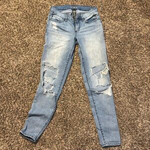Blue denim jeans juniors
